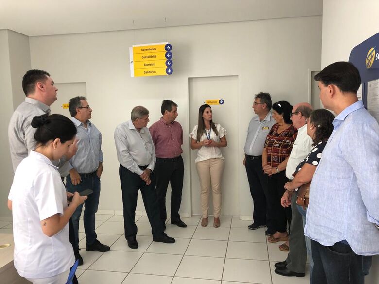 Diretoria da Acisc visita instalações da São Francisco Saúde - Crédito: Divulgação