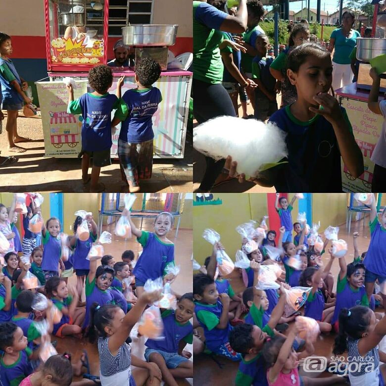 Ação solidária faz a festa de crianças carentes de ONG no Zavaglia - Crédito: Divulgação