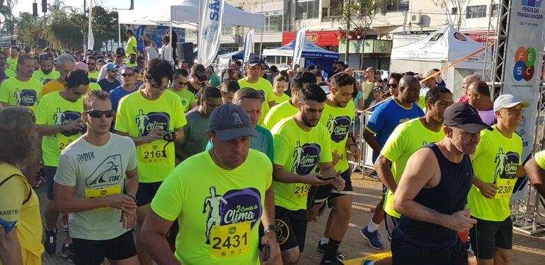 Aproximadamente 2 mil pessoas participam da Corrida do Clima e do Trabalhador 2019 - Crédito: Divulgação