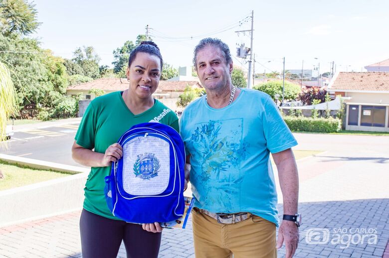 Com presença da medalhista olímpica Fofão, alunos participam do Dia do Desafio em Ibaté - Crédito: Divulgação