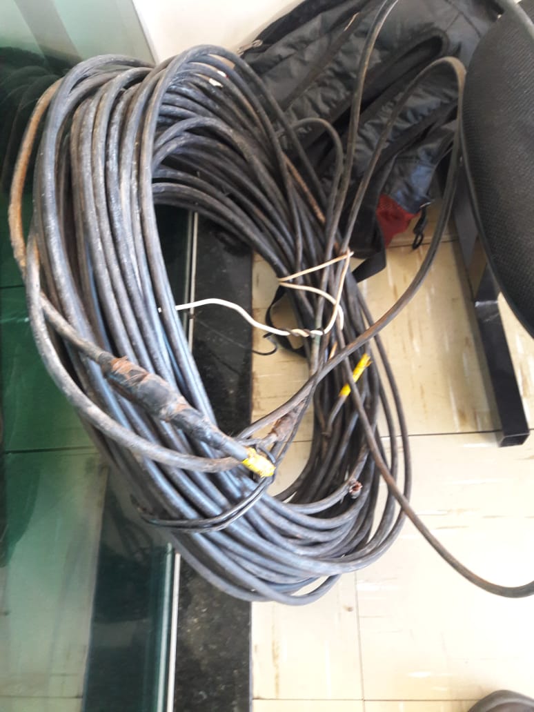 Ladrão é detido após tentar furtar fiação elétrica - Crédito: São Carlos Agora