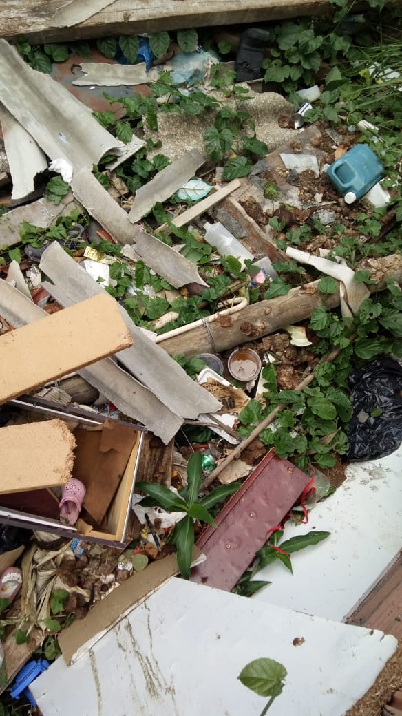 Terreno abandonado é depósito de lixo e de animais peçonhentos - Crédito: Divulgação