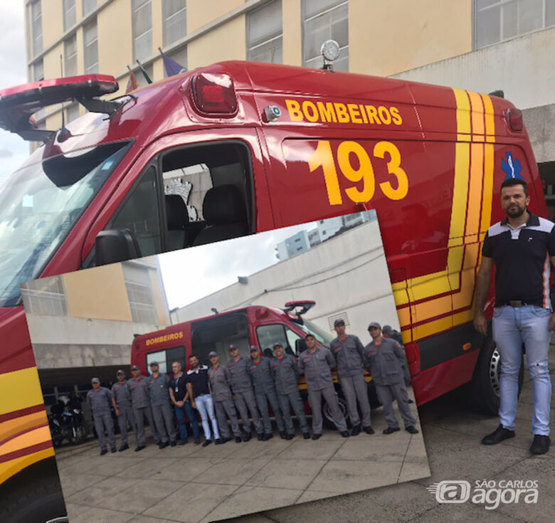 Vereador Rodson participa de entrega de unidade móvel de resgate para Bombeiros - Crédito: Divulgação