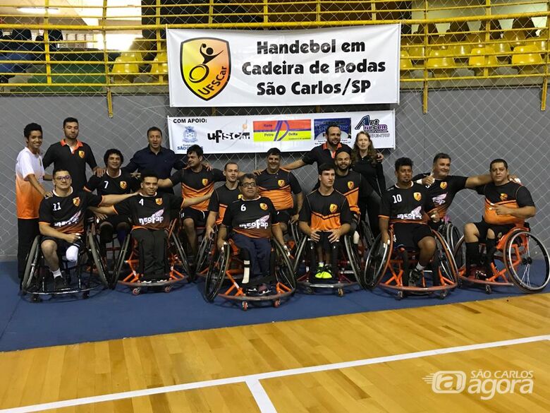 Etapa do Paulista de Handebol em Cadeira de Rodas é realizada no Milton Olaio Filho - Crédito: Divulgação