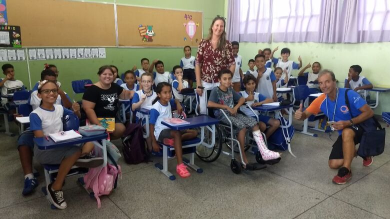 Escola Brasilina participa do Projeto Meio Ambiente da Centrovias Arteris - Crédito: Divulgação