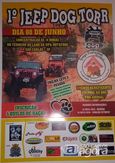1º Jeep Dog Torr promete agitação e vai ajudar a ONG Pro-Animal -