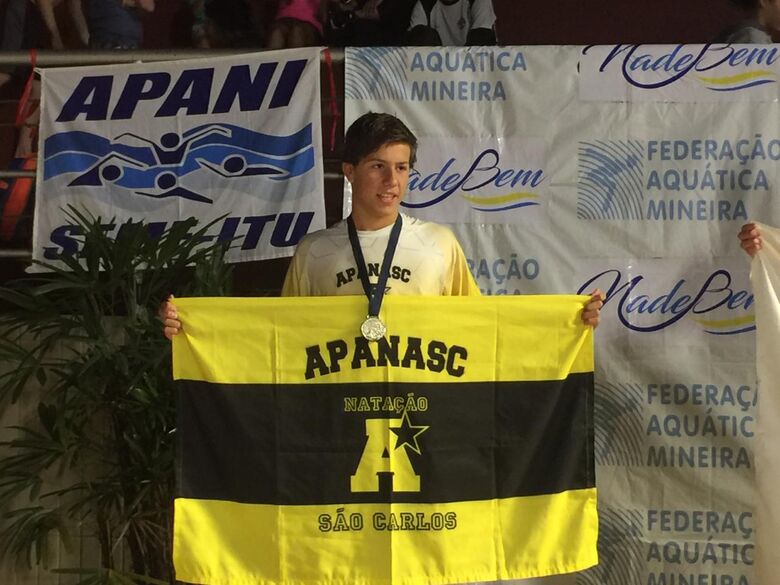 Nadador da Apanasc/Smec é vice-campeão brasileiro - Crédito: Divulgação