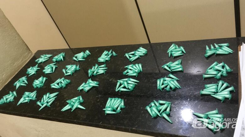 Equipe Dejem da PM apreende 278 pinos de cocaína - Crédito: Divulgação