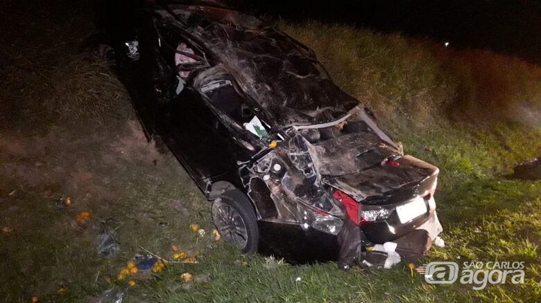 São-carlense morre em capotamento na rodovia dos Bandeirantes em Limeira - Crédito: Grupo Rio Claro
