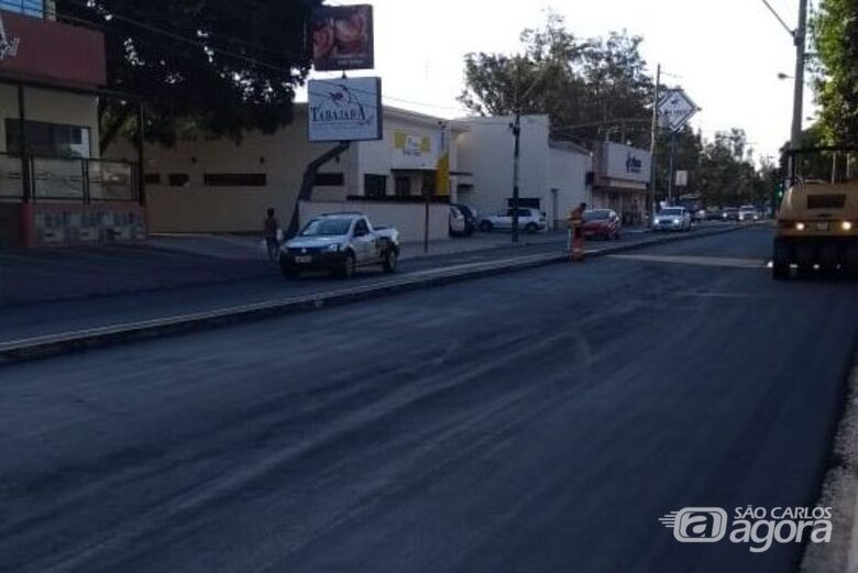 Avenida São Carlos já está liberada no sentido rodovia/centro -