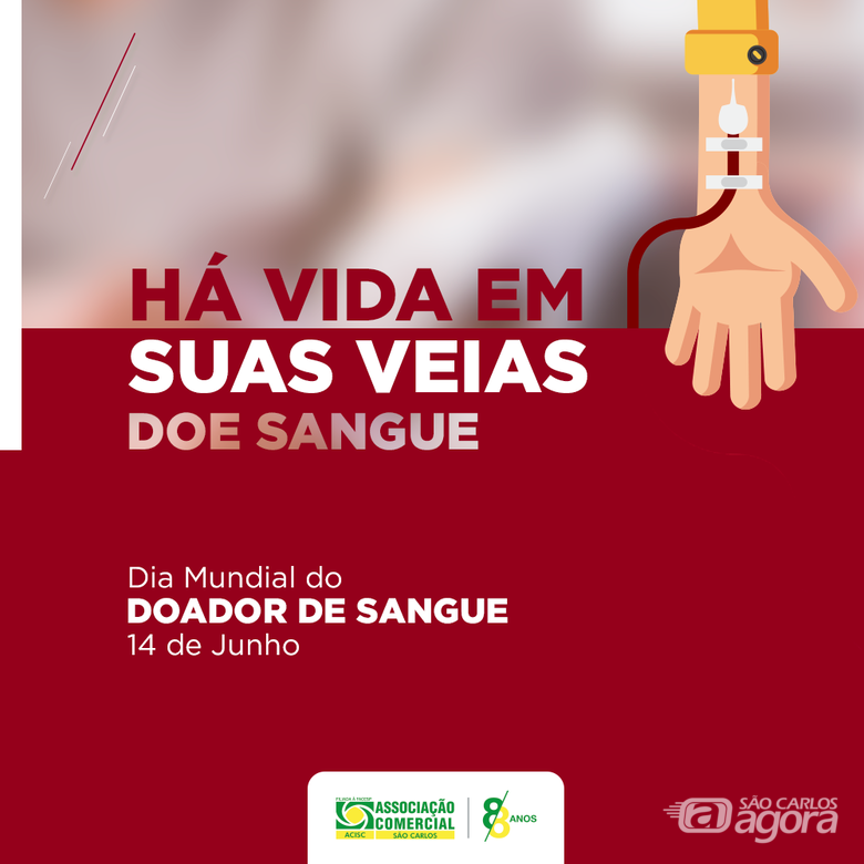 Acisc conscientiza sobre a importância da doação de sangue - 