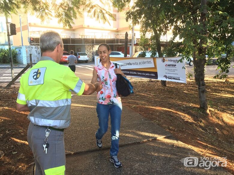 São Carlos recebe ação de segurança viária para pedestres nesta segunda, 17 - Crédito: Divulgação