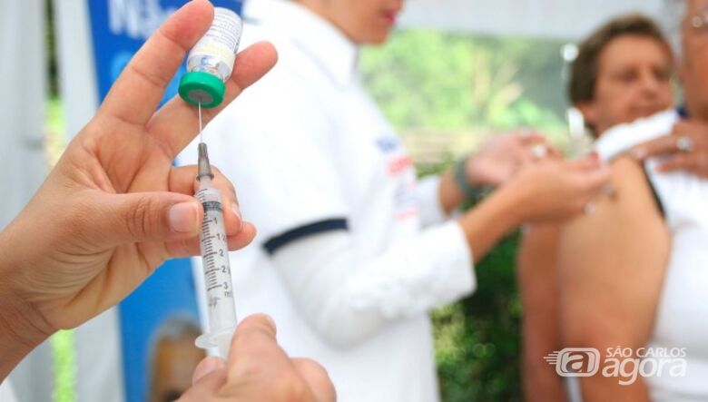 Campanha de Vacinação: restam 2 mil doses da vacina contra a gripe em São Carlos - Crédito: Divulgação