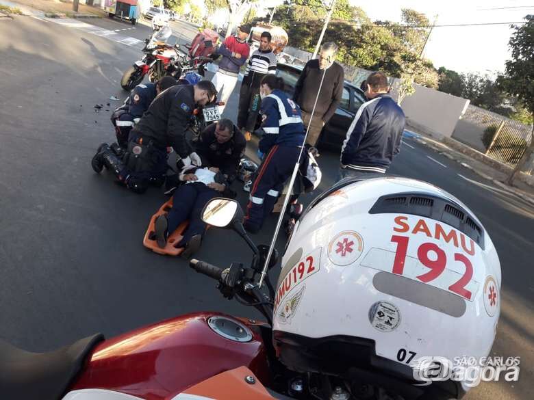 Motociclista fica ferida após colisão na Vila Prado - Crédito: Maycon Maximino