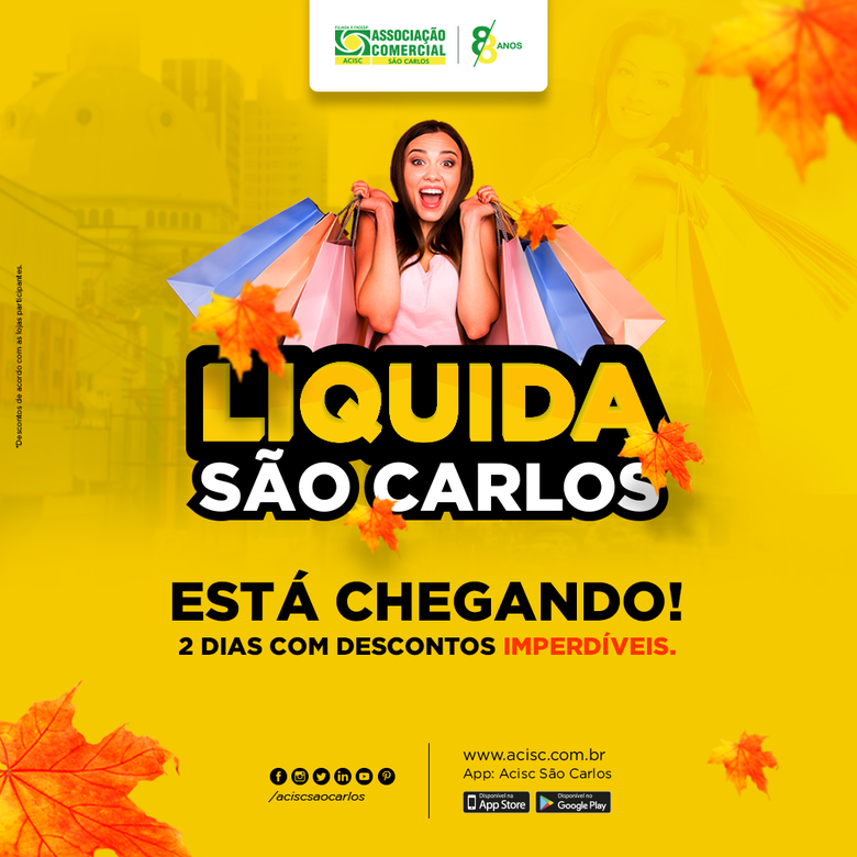 Acisc convida lojistas para participarem da ‘Liquida São Carlos’ -