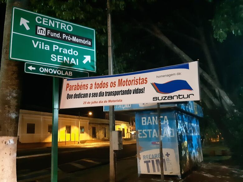Suzantur São Carlos faz homenagem no Dia do Motorista - Crédito: Divulgação