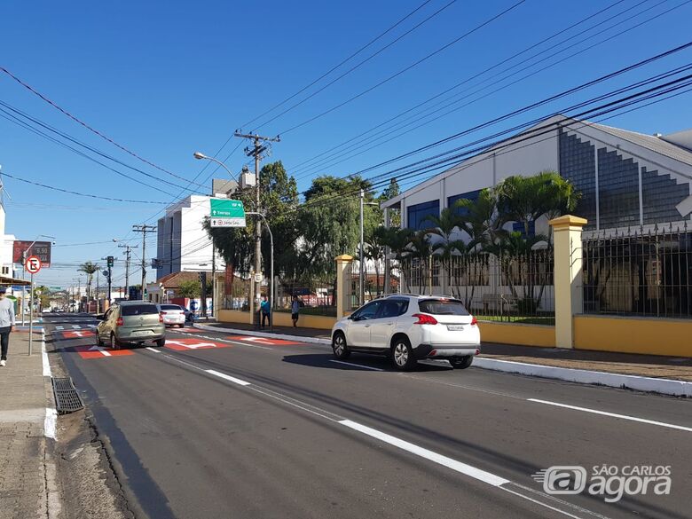 Secretaria de Transporte e Trânsito realiza mudanças na avenida Carlos Botelho na região da USP - 
