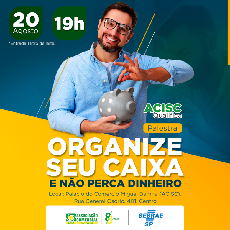 Acisc realiza palestra sobre saúde financeira e controle de caixa -