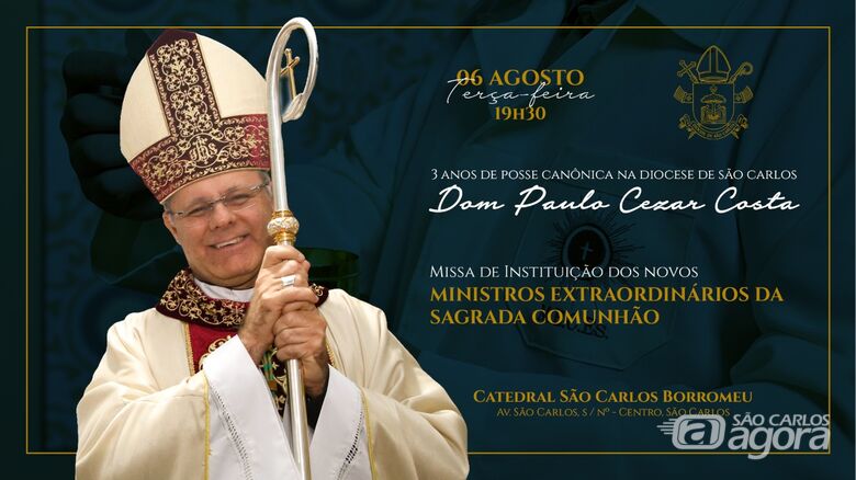 Diocese de São Carlos celebra 3 anos com Dom Paulo Cezar - 