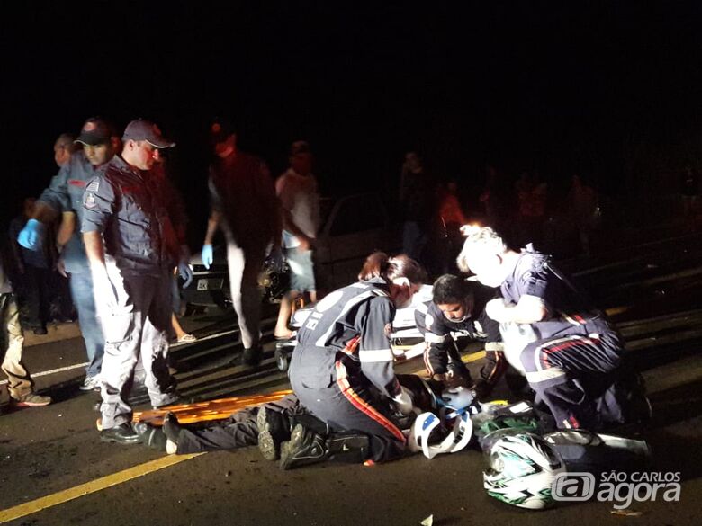 Morre na Santa Casa motociclista que sofreu acidente na estrada do Broa - Crédito: Maycon Maximino