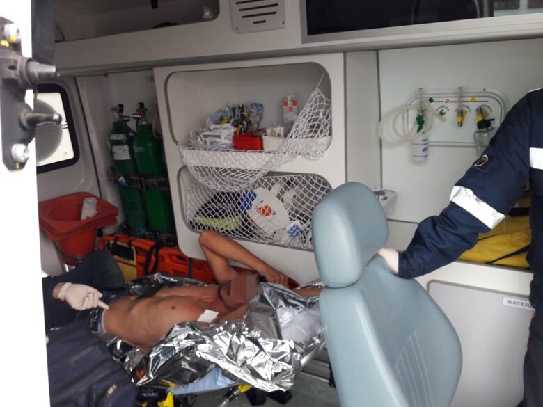 Homem é agredido no centro de São Carlos - Crédito: Maycon Maximino