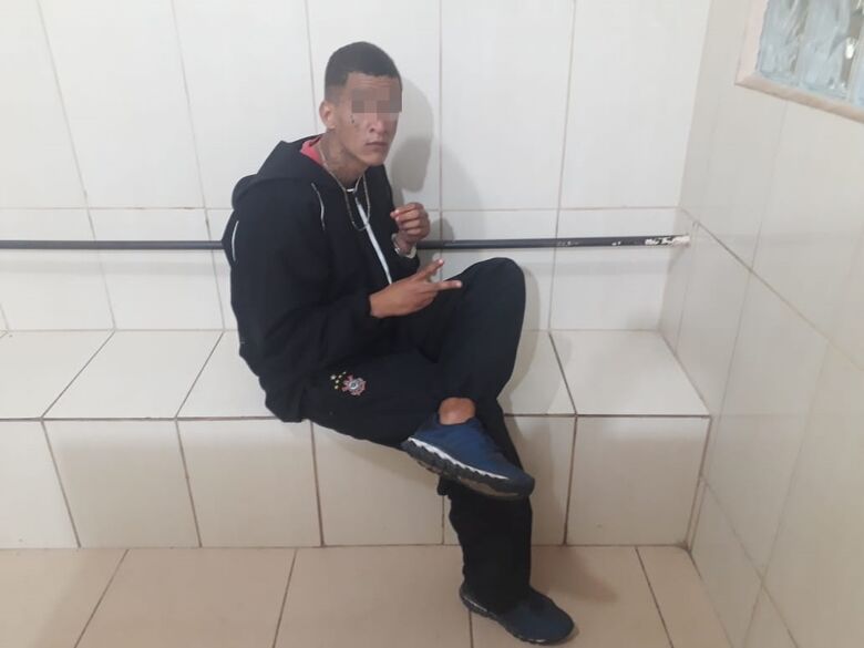 Jovem é detido após tentativa de furto a estabelecimento comercial em Ibaté - Crédito: Marco Lúcio