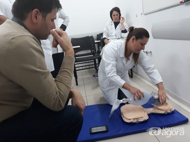 Hospital Universitário promove capacitação em suporte básico de vida para 150 profissionais - Crédito: HU-UFSCar