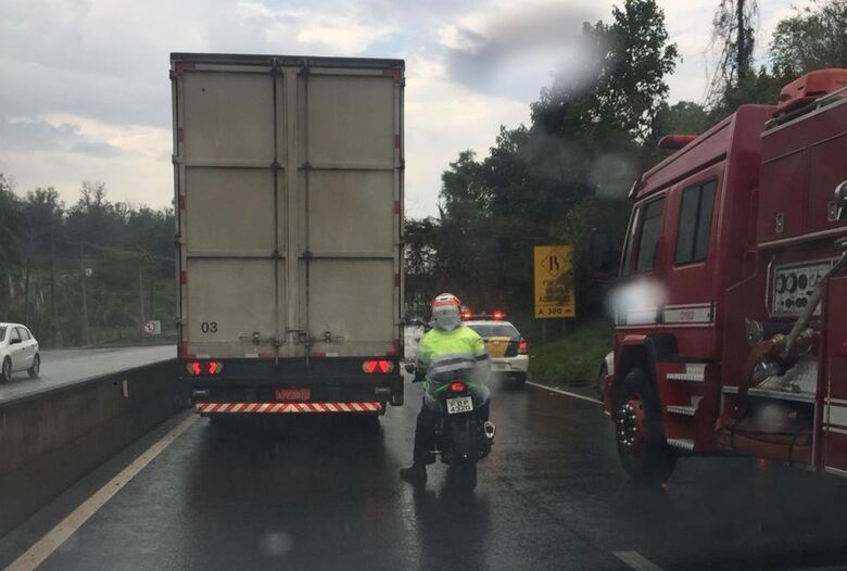 Queda de árvore interrompe o trânsito na rodovia SP-318 - Crédito: Jéssica Rodrigues