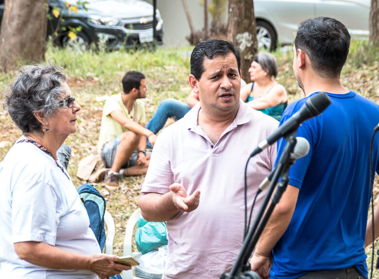Roselei participa de evento ambiental no Bosque Cambuí - Crédito: Divulgação