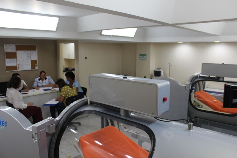Santa Casa volta a receber pacientes para atendimento na Câmara Hiperbárica - Crédito: Divulgação