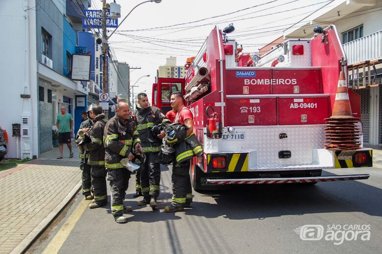 Princípio de incêndio é registrado em restaurante no Centro - Crédito: Marco Lúcio