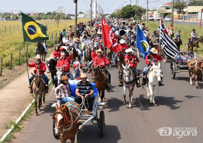 Centenas de pessoas participam da Cavalgada da Desatadora dos Nós - Crédito: Divulgação