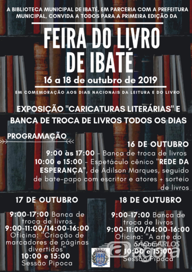Biblioteca Municipal realiza a primeira Feira do Livro de Ibaté -