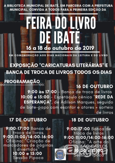 Biblioteca Municipal realiza a primeira Feira do Livro de Ibaté - 