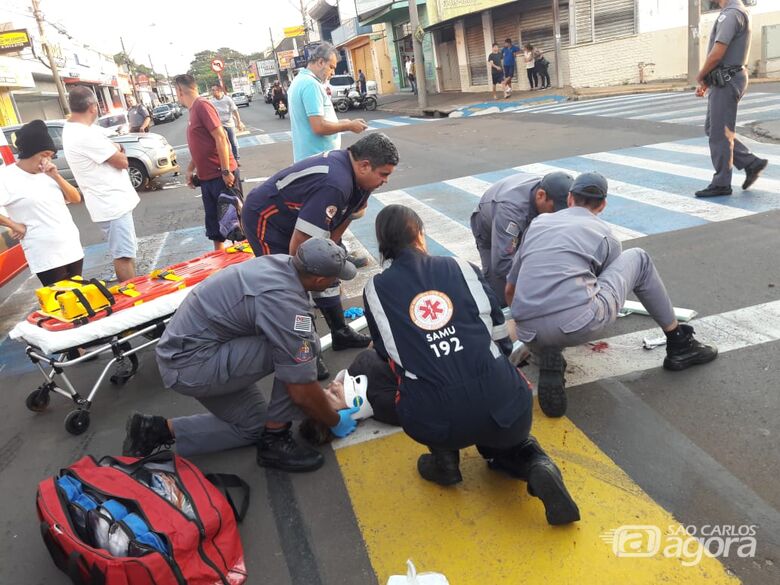 Cruzamento registra segundo acidente em menos de duas horas - Crédito: São Carlos Agora