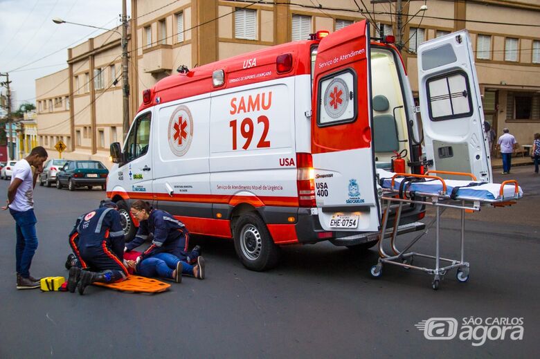 Motociclista perde controle da moto e sofre acidente - Crédito: Marco Lúcio