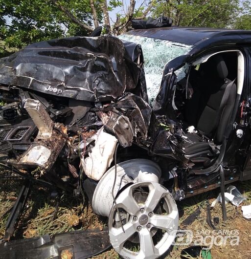 Motorista sofre grave acidente na Washington Luis - Crédito: Grupo Rio Claro SP