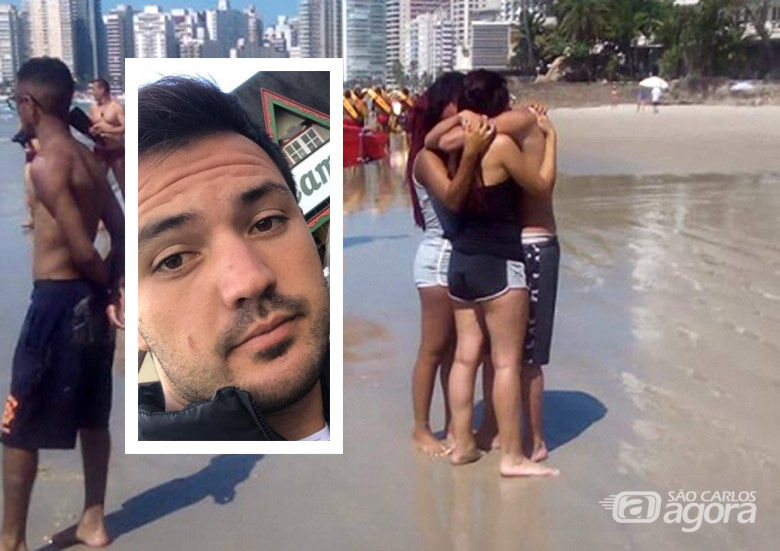 Jovem da região desaparece no mar, na Praia de Pitangueiras, em Guarujá - Crédito: Arquivo Pessoal