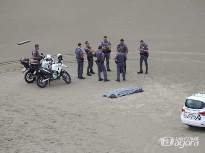 Encontrado corpo de jovem que se afogou no mar em Praia Grande - Crédito: Divulgação