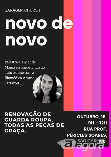 No Outubro Rosa, palestra irá abordar tema liga ao câncer de mama - 