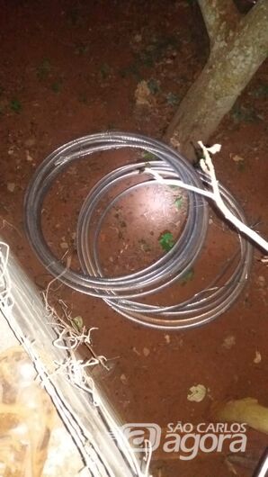Dupla é presa em flagrante após furto de fiação em Guarapiranga -