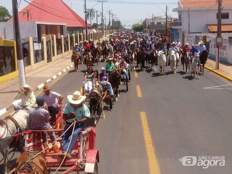 Cavalgada de São Francisco de Assis em Ibaté reúne mais de 250 participantes - Crédito: Divulgação