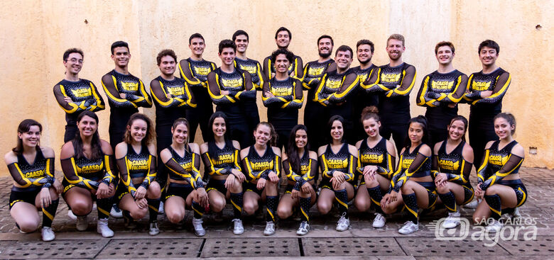 A equipe Caaso Falcons se prepara para a disputa de Cheerleading da Tusca - Crédito: Divulgação