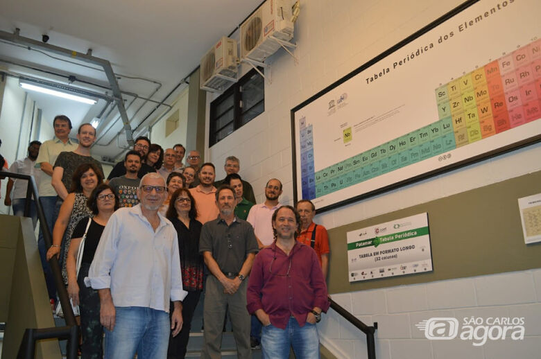 Departamento de Química da UFSCar inaugura espaço dedicado à Tabela Periódica - Crédito: Mariana Pezzo – CCS/UFSCar