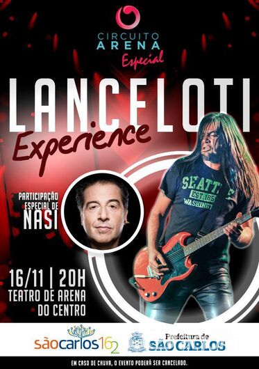 Rodrigo Lanceloti e Nasi da banda Ira se apresentam neste sábado no Teatro de Arena - Crédito: Divulgação