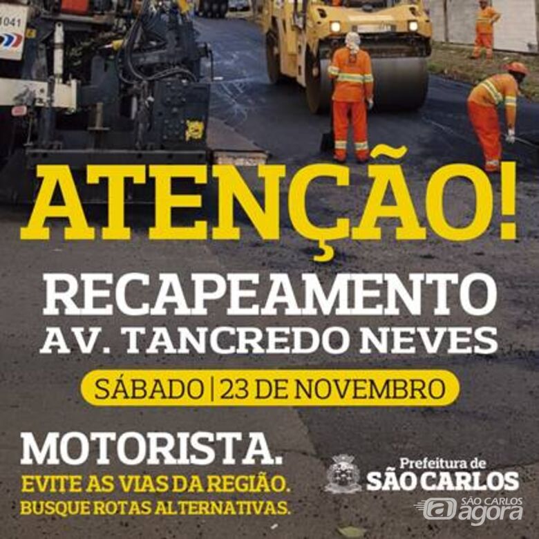 Confira onde estarão os serviços de recapeamento neste sábado -