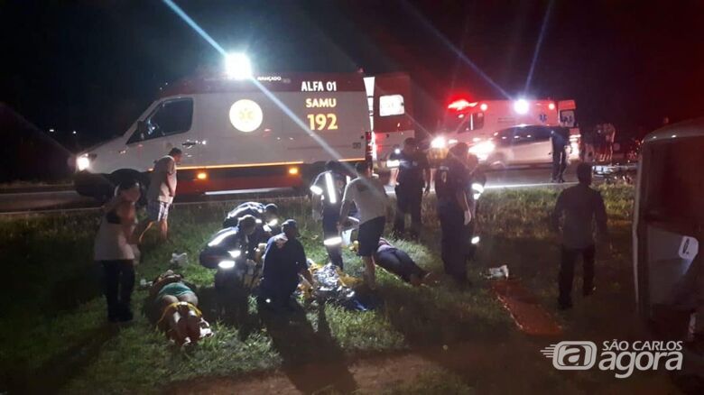 Duas pessoas morrem em acidente com micro-ônibus no interior de SP - Crédito: Divulgação Polícia Militar Rodoviária