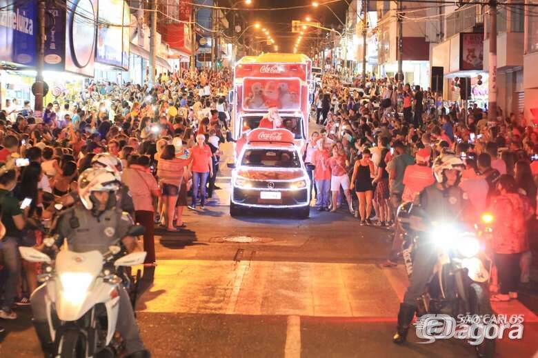 Caravana Iluminada da Coca-Cola chega a São Carlos no dia 11 - Crédito: Arquivo/SCA
