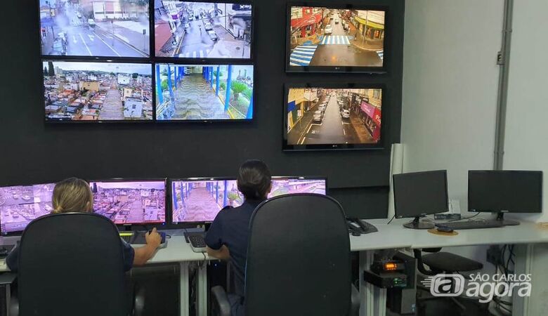 37 câmeras de monitoramento já estão em funcionamento em São Carlos - Crédito: Divulgação