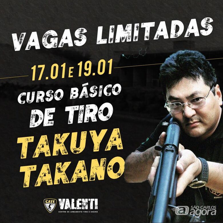 Takuya Takano ministra curso na C.A.T.E. Valenti entre os dias 17 e 19 de janeiro - Crédito: Divulgação